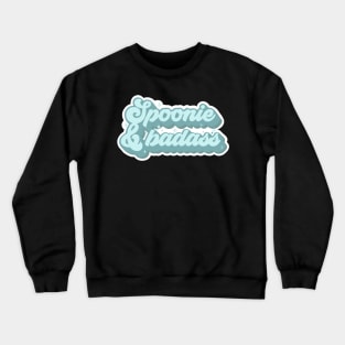 Invisible illness spoonie sticker Crewneck Sweatshirt